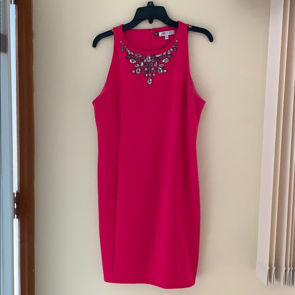 Jennifer Lopez fuchsia dress Size 12